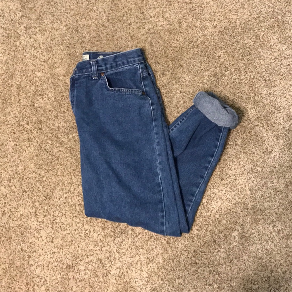 High waisted mom jeans